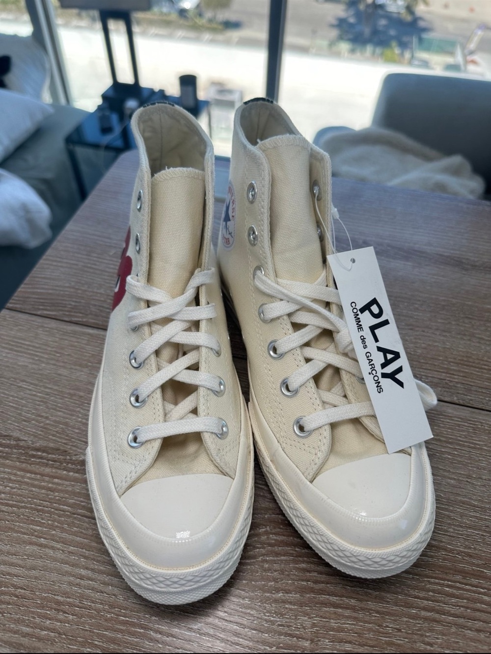 NWT!! Converse x PLAY Comme des Garçons Chuck 7.5 US - Picture 2 of 6